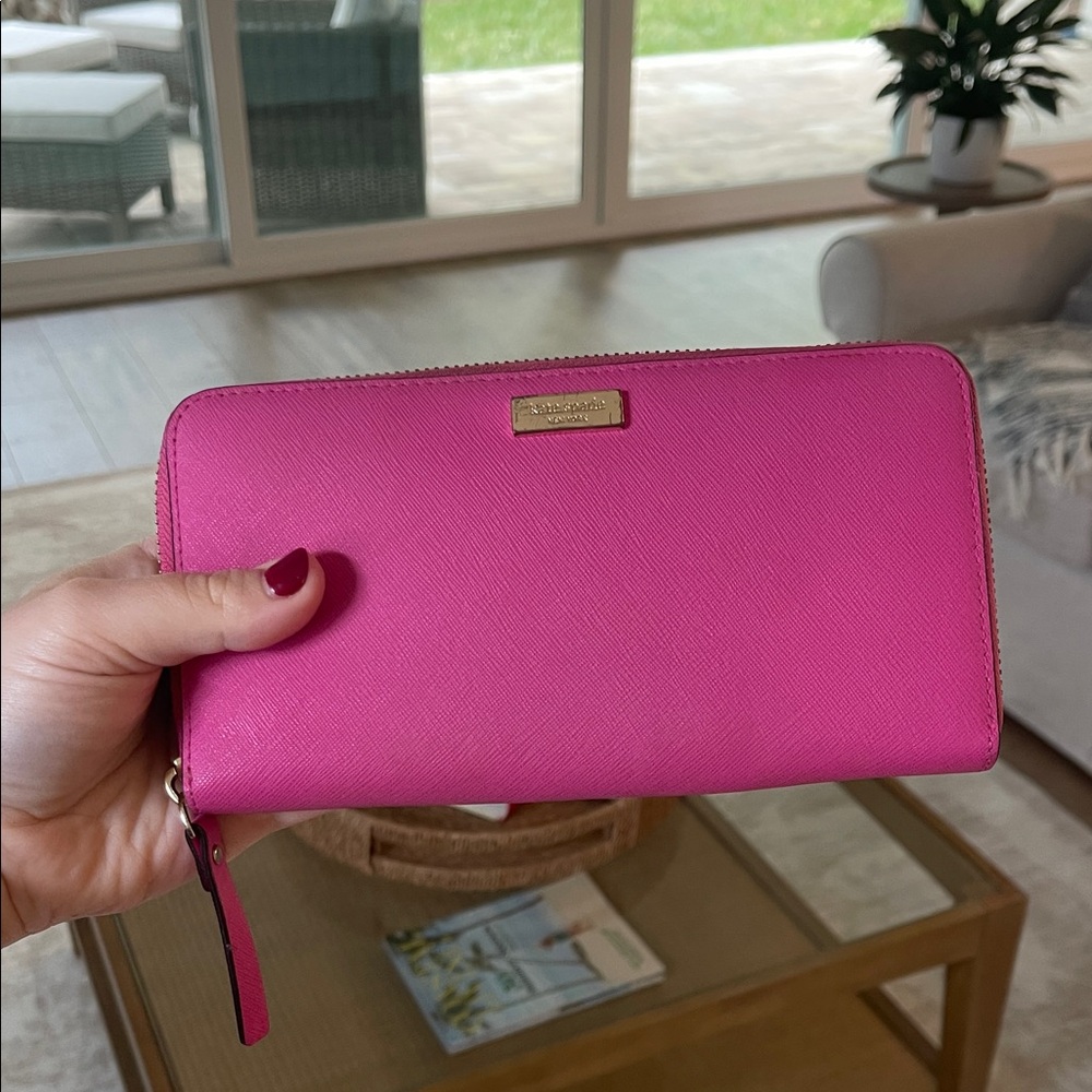 Kate Spade Fuchsia Zip-Around Wallet